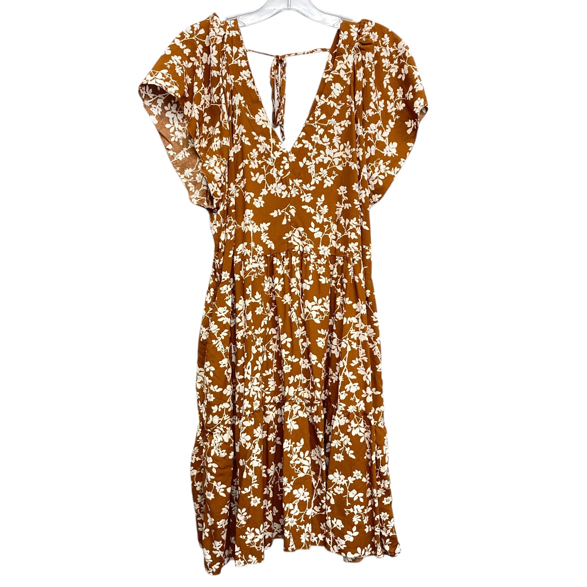 old navy wrap dress Dress Casual Short By Old Navy In Brown & White, Size:Xl