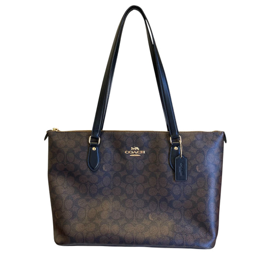 Handbag Designer By Coach In Brown, Size:Large