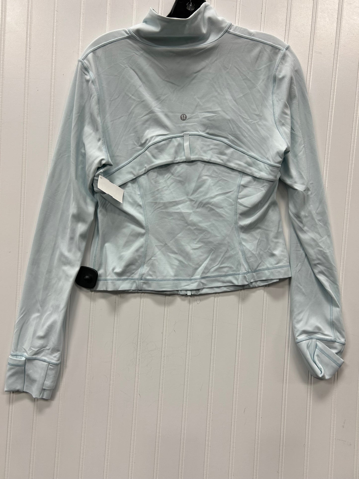 Athletic Jacket By Lululemon In Blue, Size:12