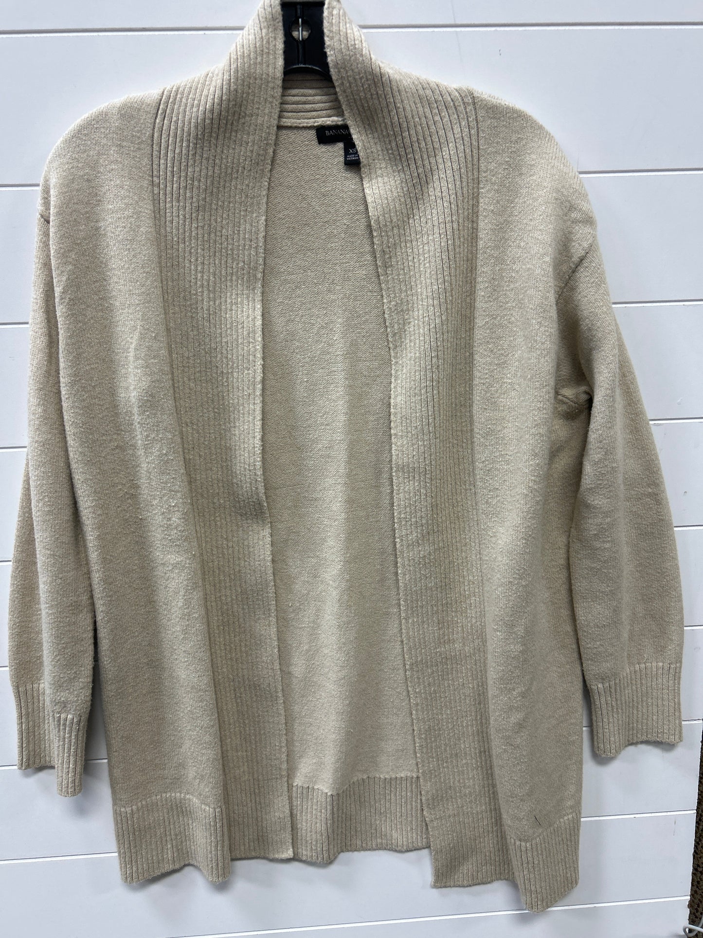 Sweater Cardigan By Banana Republic In Tan, Size:Xs