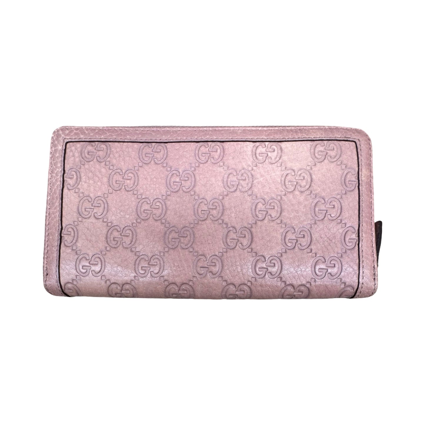 Wallet Microguccissima Sukey Luxury Designer By Gucci In Pink, Size:Large