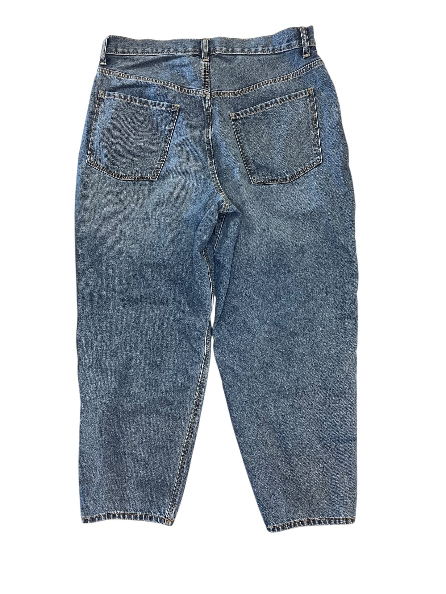 Jeans Wide Leg By Old Navy In Blue Denim, Size:14