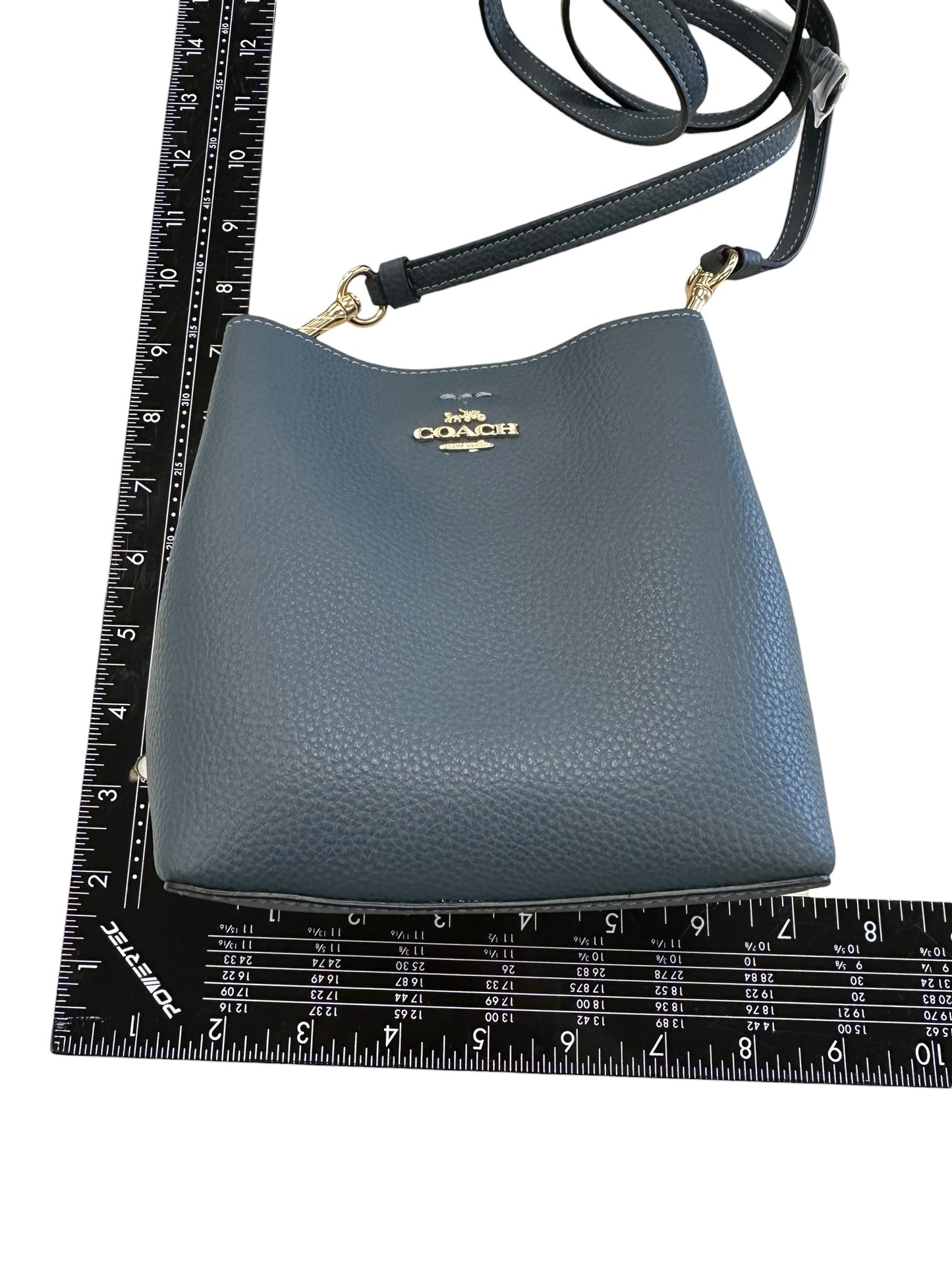 Crossbody Designer By Coach In Blue, Size:Small
