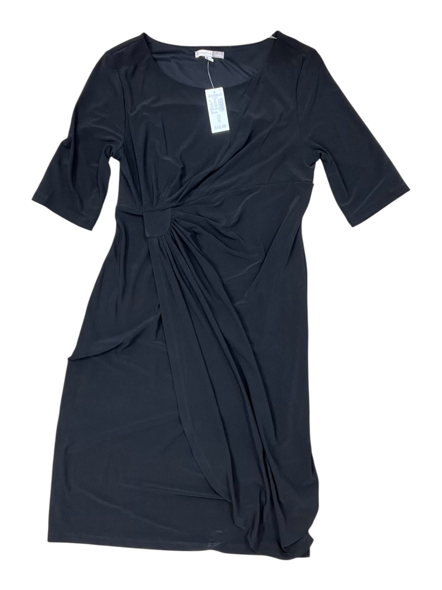 Dress Party Midi By Dressbarn In Black, Size:8