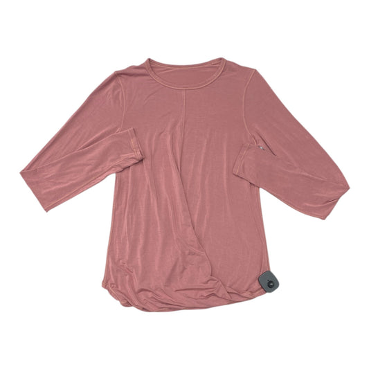 Athletic Top Ls Crewneck By Lululemon In Pink, Size:S