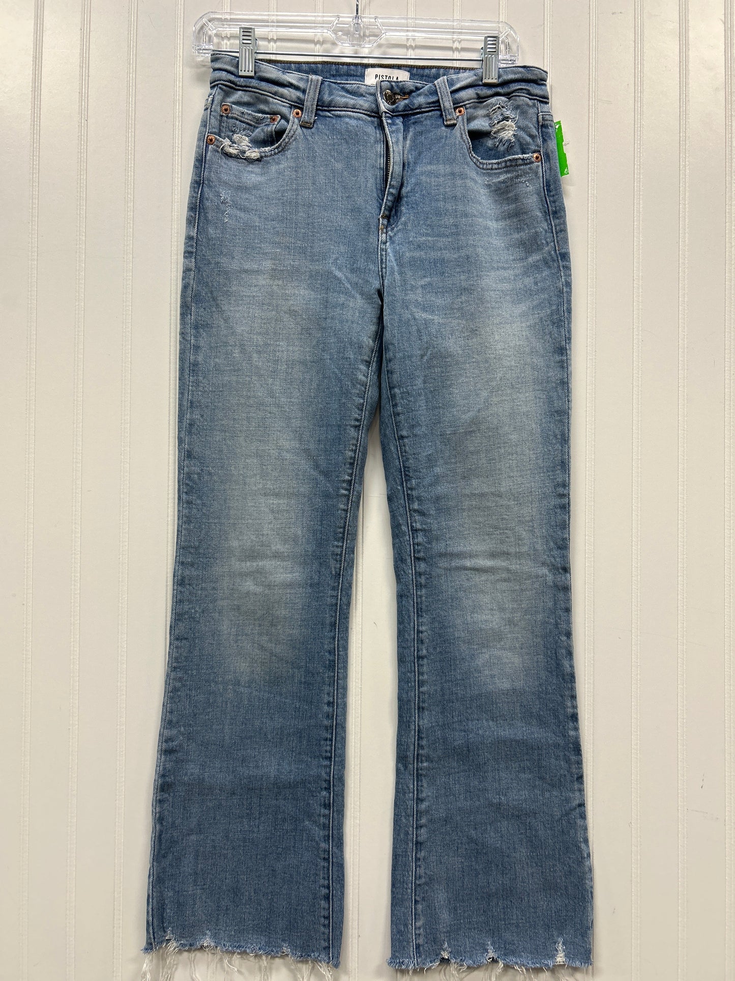Jeans Straight By Pistola In Blue Denim, Size:4