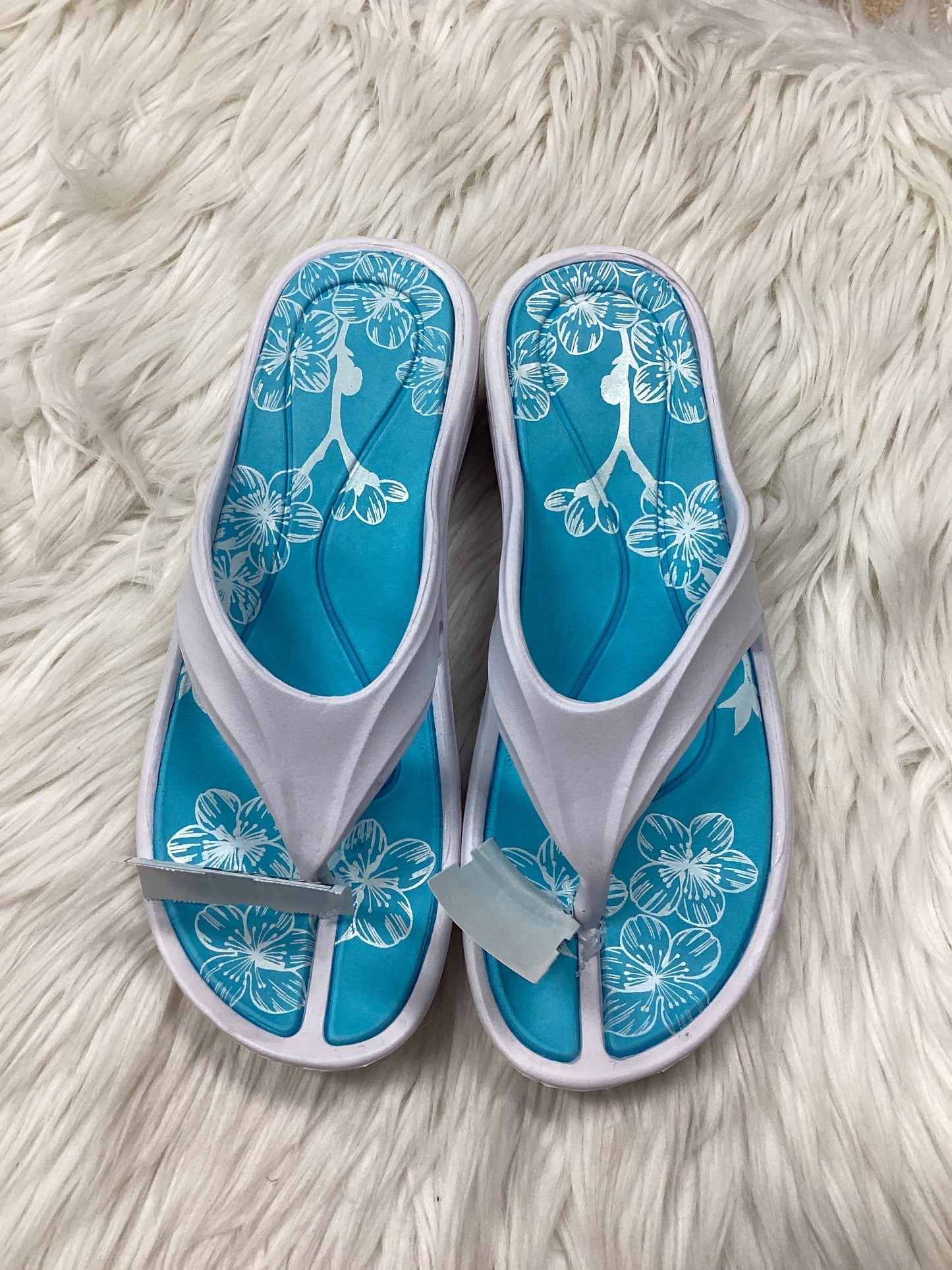 Sandals Flip Flops By Cmc In Blue, Size:8