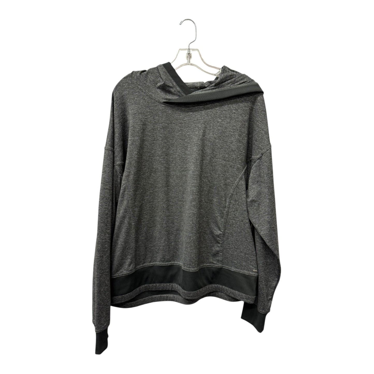 Athletic Top Ls Hoodie By Mondetta In Grey, Size:Xl