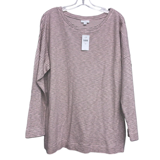 Top Ls Basic By J. Jill In Green & Pink, Size:2X