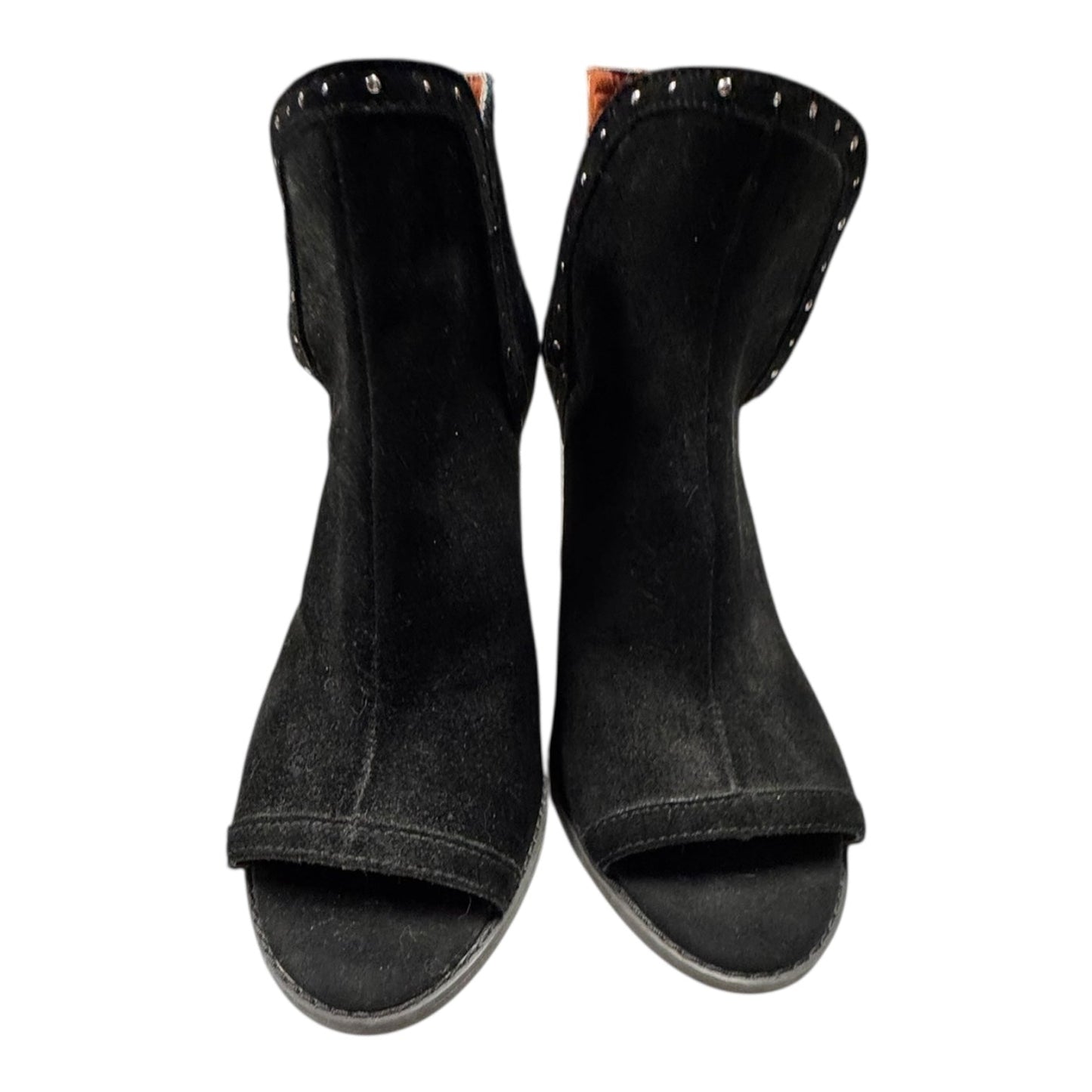 Sandals Heels Block By Lucky Brand In Black, Size:8.5