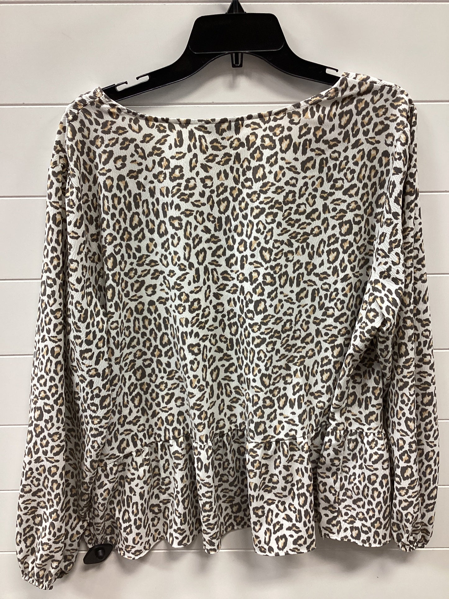 Top Ls By Nine West In Animal Print, Size:Xxl