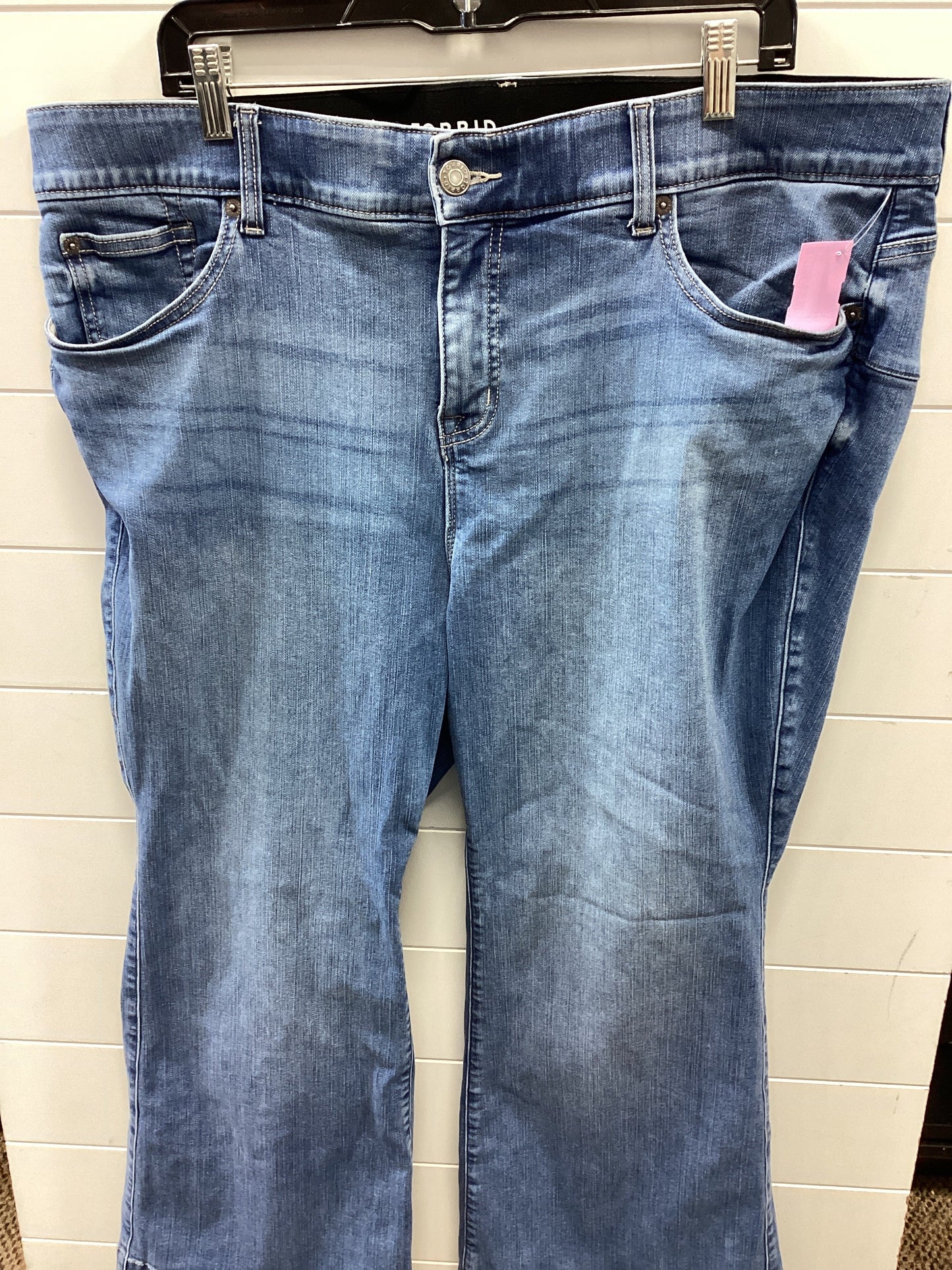 Jeans Flared By Torrid In Blue Denim, Size:22