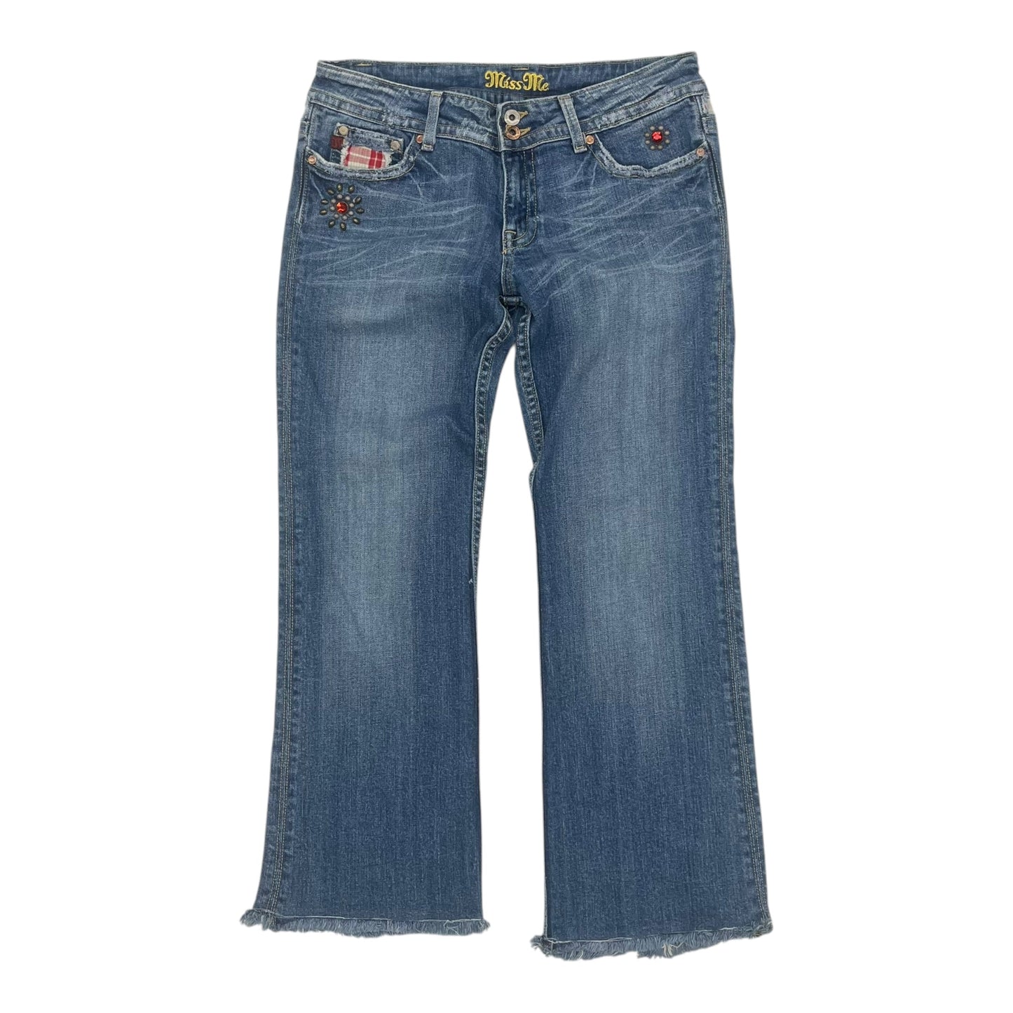 Jeans Straight By Miss Me In Blue Denim, Size:12