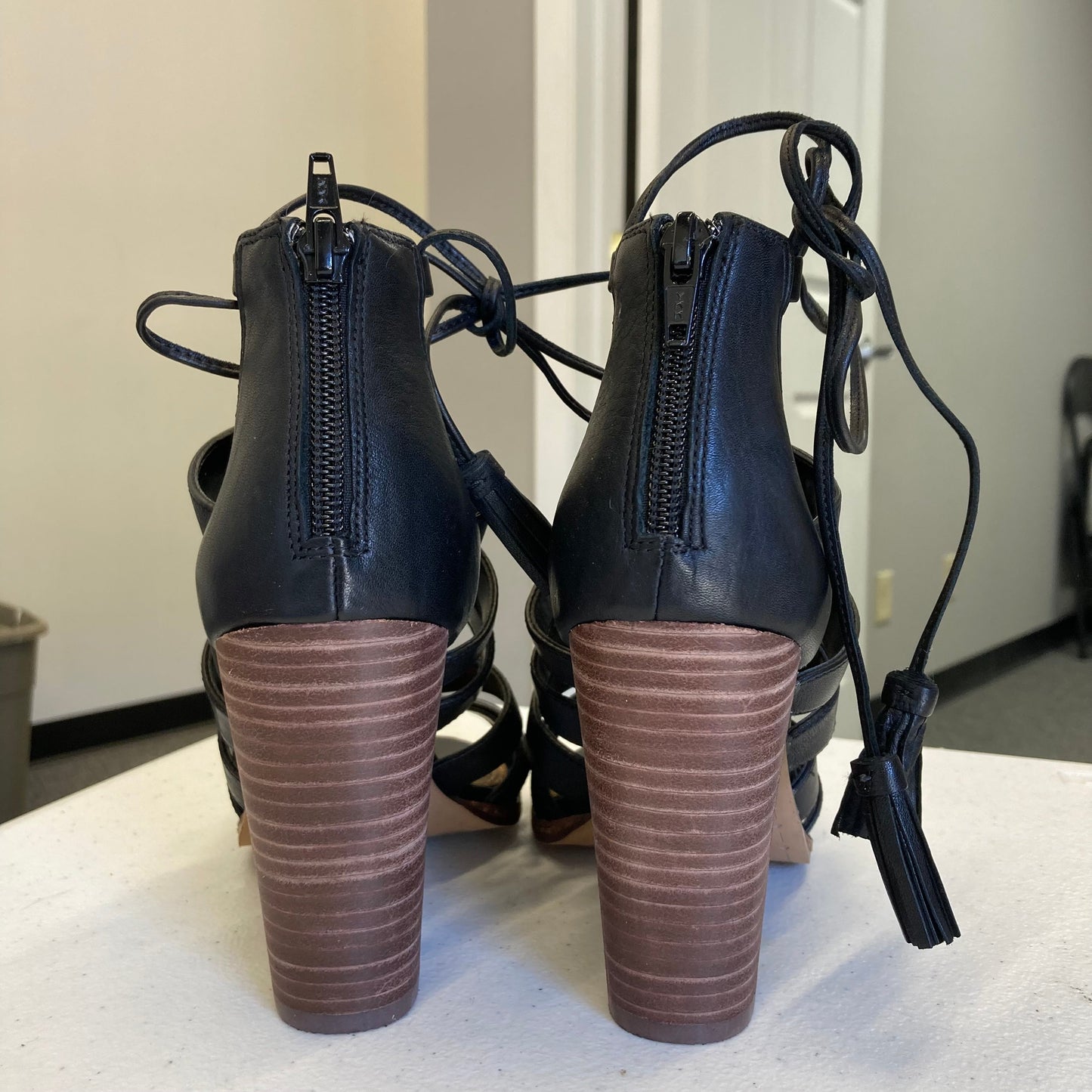 Shoes Heels Block By Gianni Bini In Black, Size:7