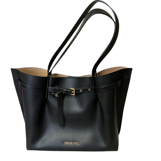 Tote Designer By Michael Kors In Black, Size:Large