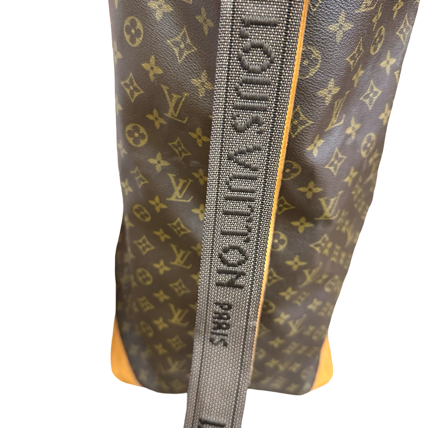 Reduced/final sale Sac Marin Bandoulière bag Luggage Luxury Designer By Louis Vuitton, Size: Large