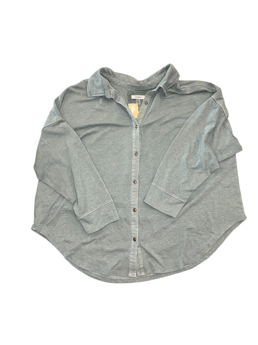 Jacket Shirt By Cupio In Green, Size:3X