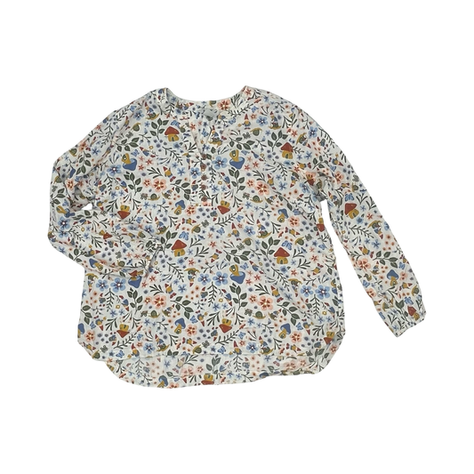 Blouse Ls By Duluth Trading In Floral Print, Size:Xxl