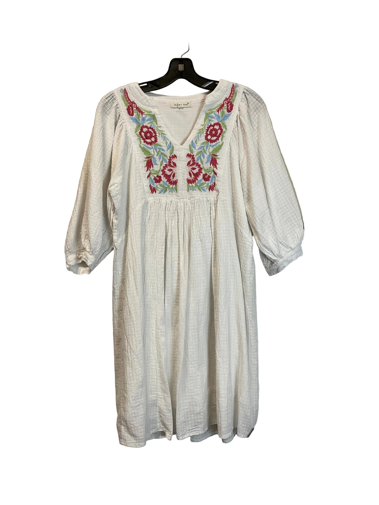 Dress Casual Short By Indigo Soul In White, Size: M