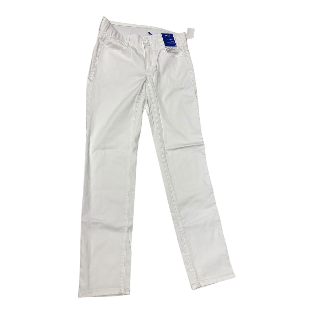 Jeans Skinny By Apt 9 In White, Size:8
