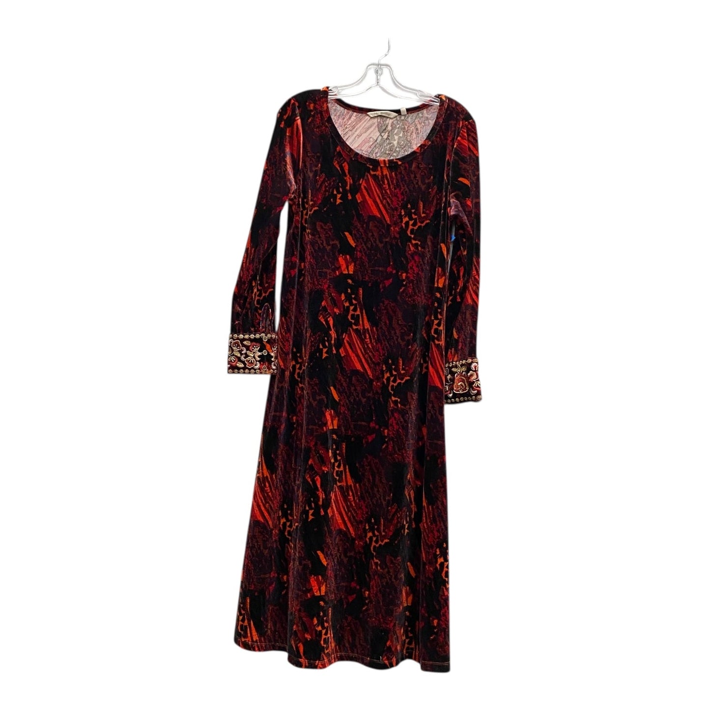 Dress Party Midi By Soft Surroundings In Orange & Red, Size:S