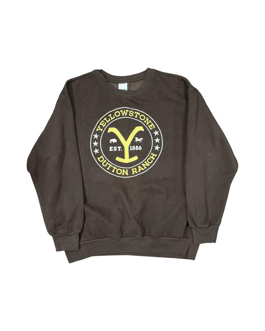 Sweatshirt Crewneck By Clothes Mentor In Brown, Size:Xl
