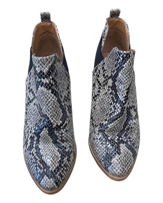 Shoes Heels Block By Cmc In Animal Print, Size:8