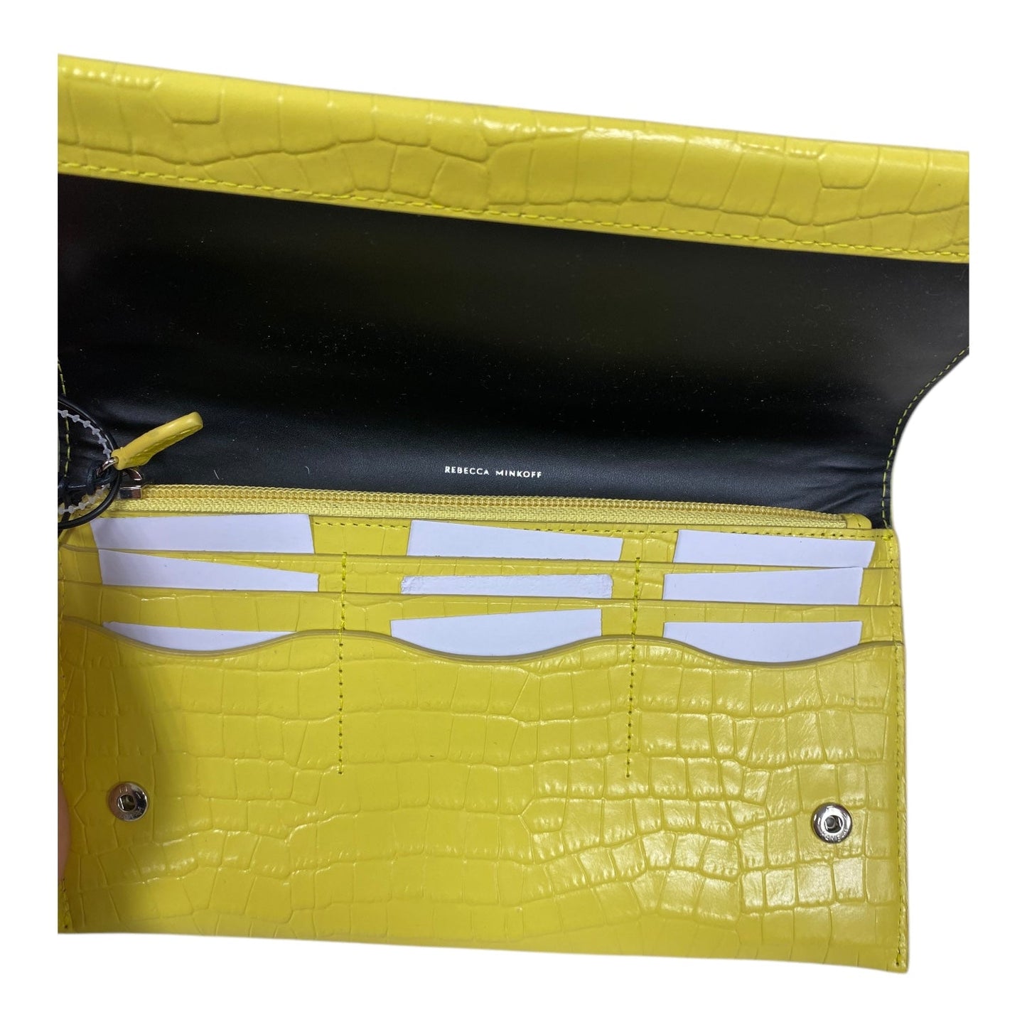 Wallet Designer By Rebecca Minkoff In Yellow, Size:Medium