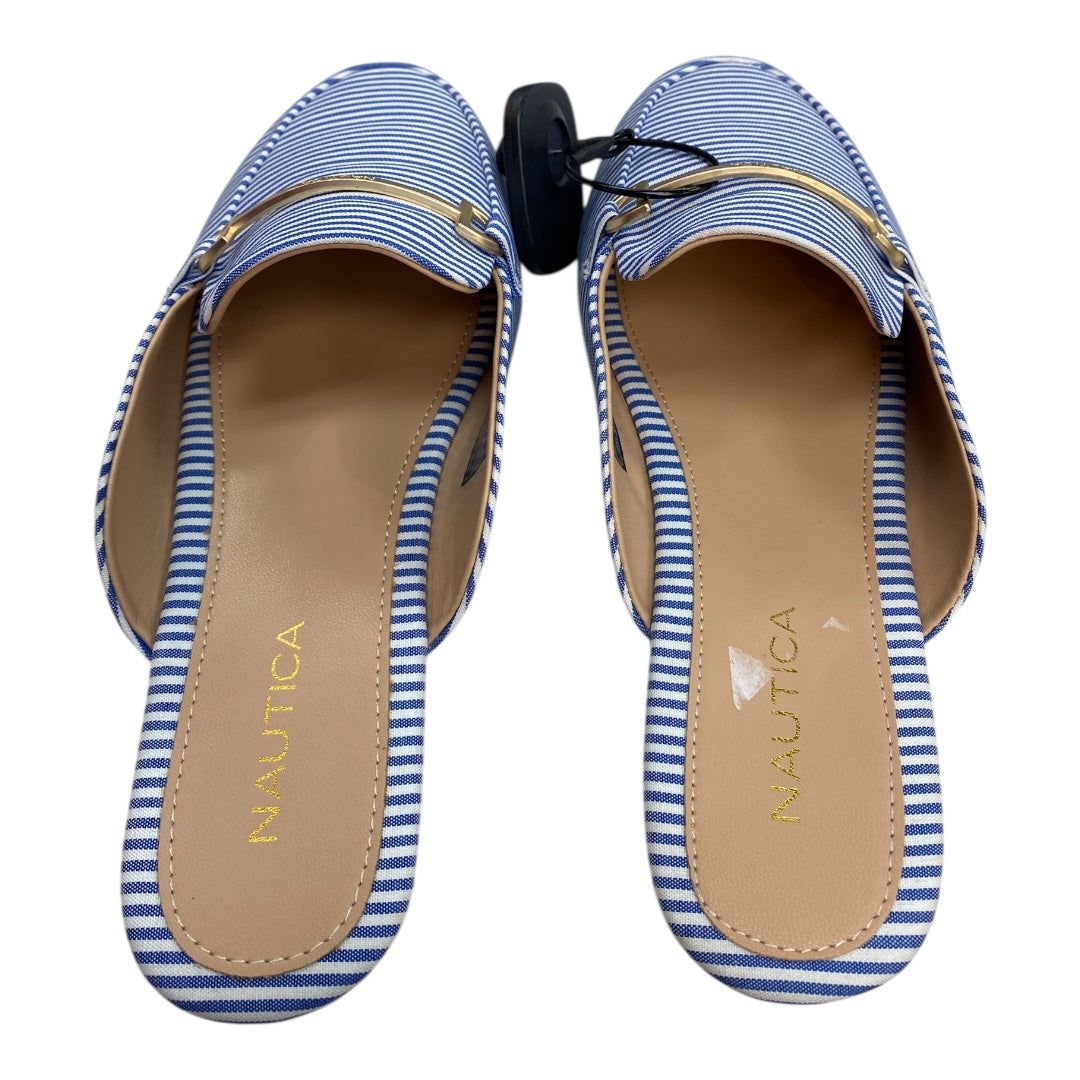 Shoes Flats By Nautica In Blue & White, Size:7.5