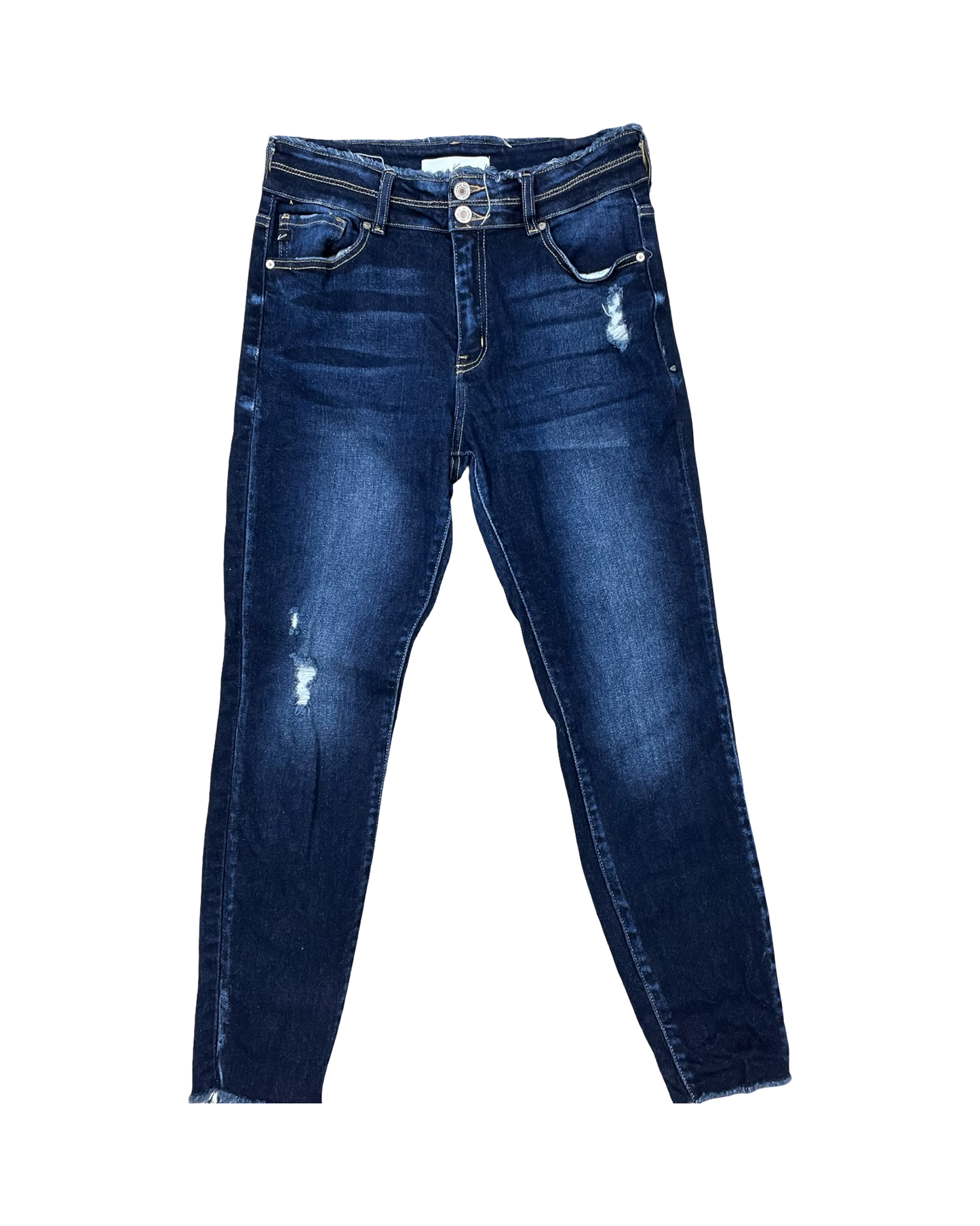 Jeans Skinny By Kancan In Blue Denim, Size:L