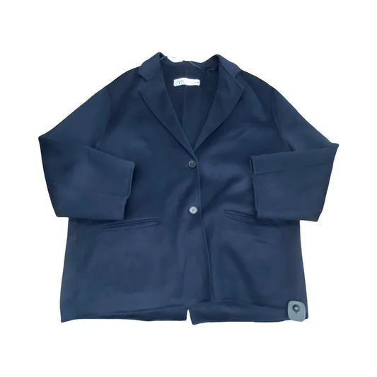 Coat Wool By Zara In Black, Size:M