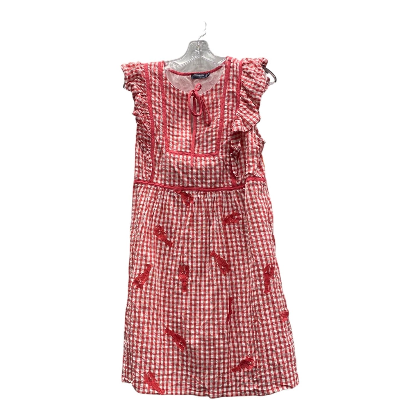 Dress Casual Short By Vineyard Vines In Pink, Size:M