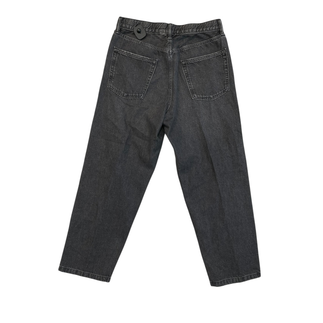 Jeans Wide Leg By Gap In Black Denim, Size:M