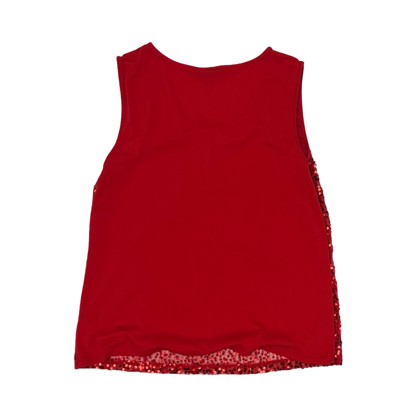 Blouse Sleeveless By George In Red, Size:L
