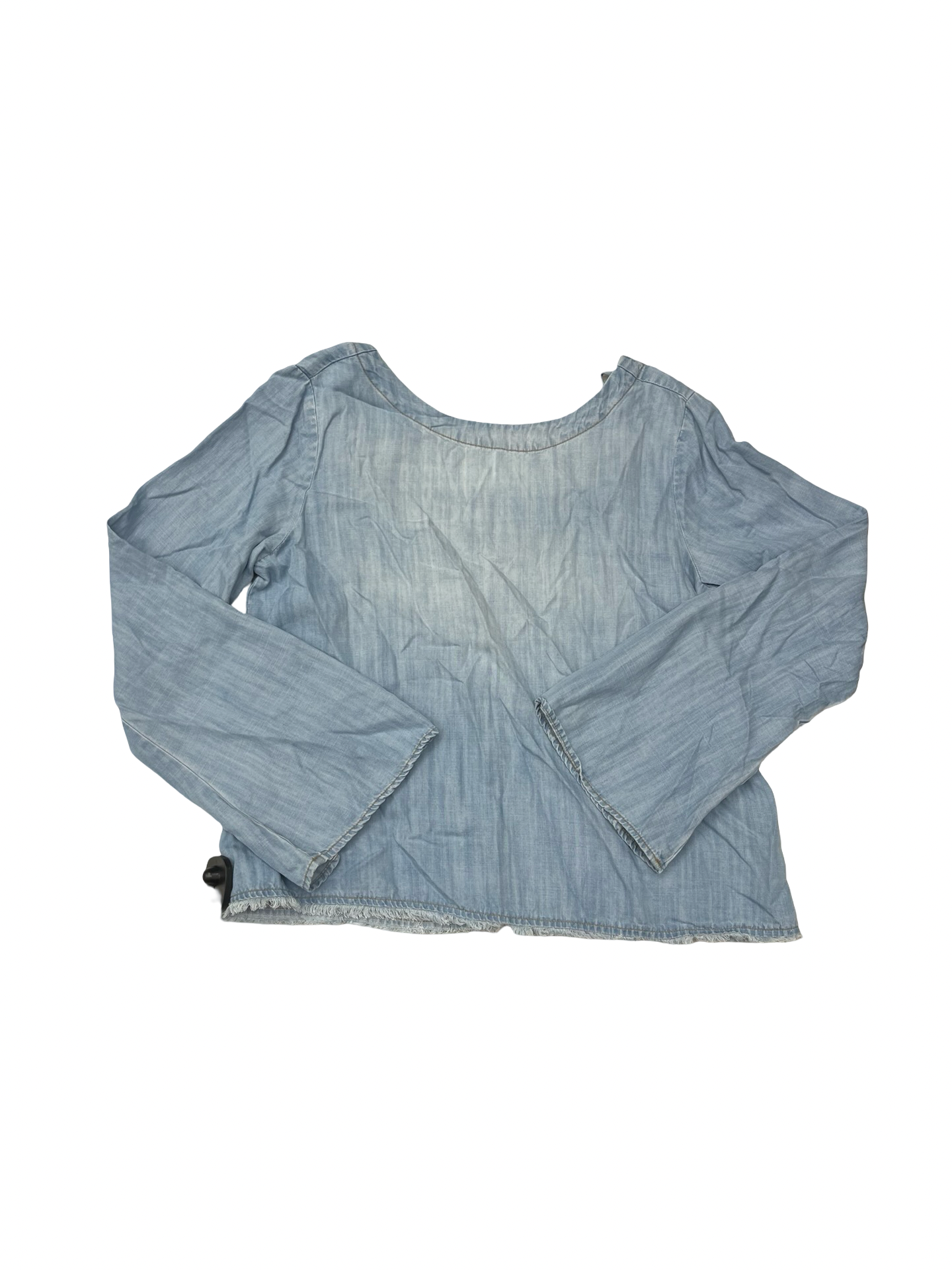 Top Ls By Cloth & Stone In Blue Denim, Size:S