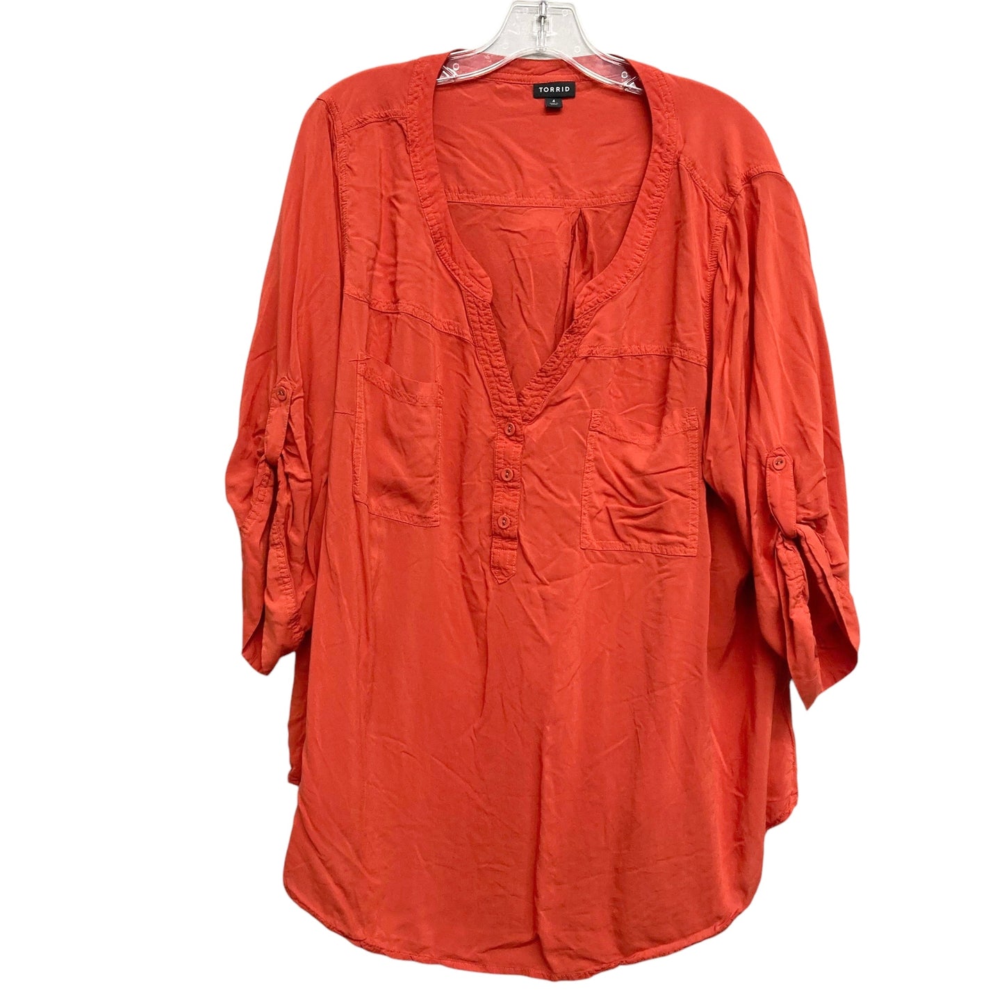 Top Ls By Torrid In Orange, Size:4X