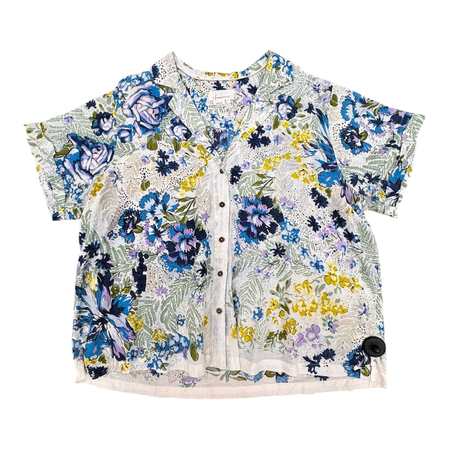Top Ss By Anthropologie In Multi, Size:2X