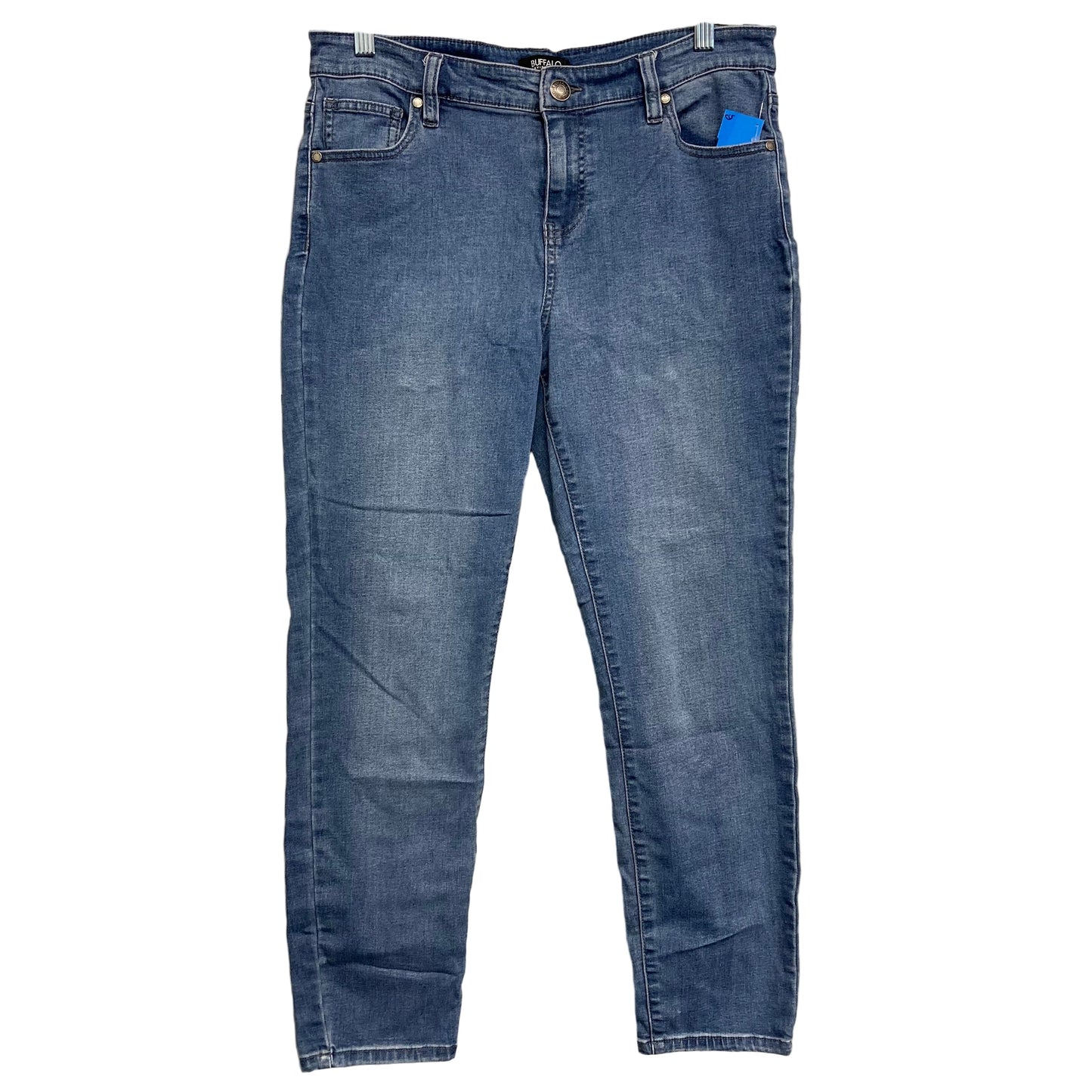 Jeans Skinny By Buffalo David Bitton In Blue Denim, Size:12