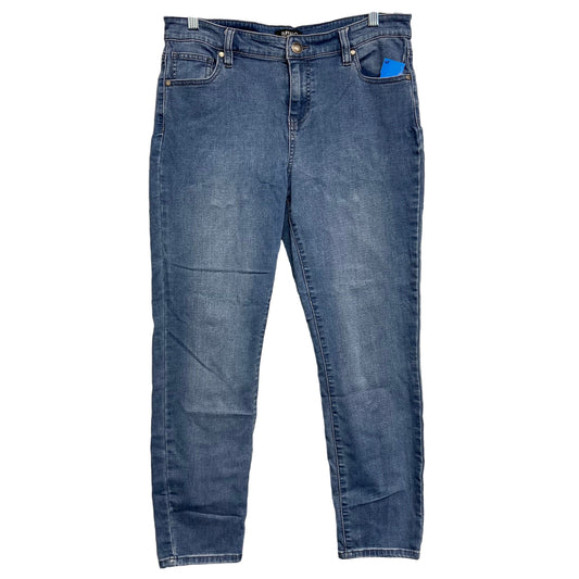 Jeans Skinny By Buffalo David Bitton In Blue Denim, Size:12