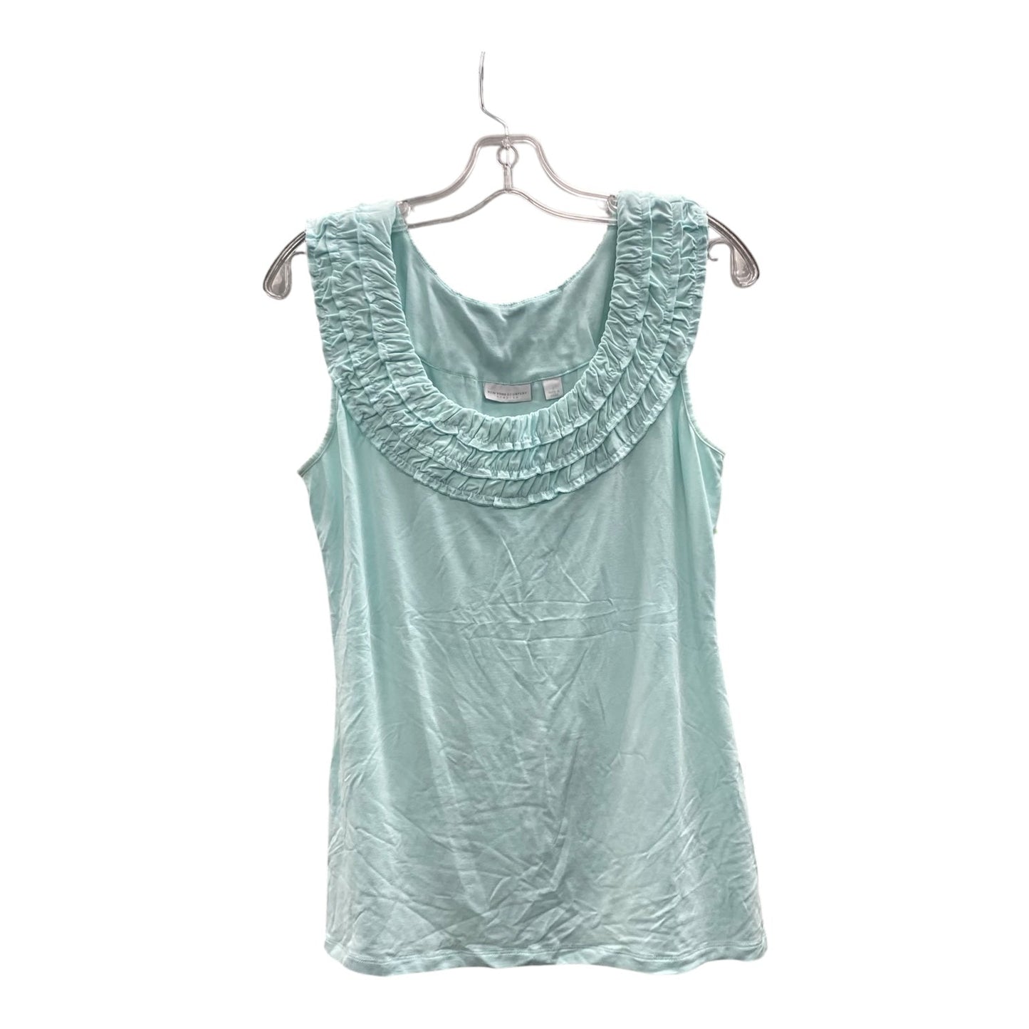 Top Sleeveless By New York And Co In Green, Size:L