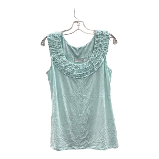 Top Sleeveless By New York And Co In Green, Size:L