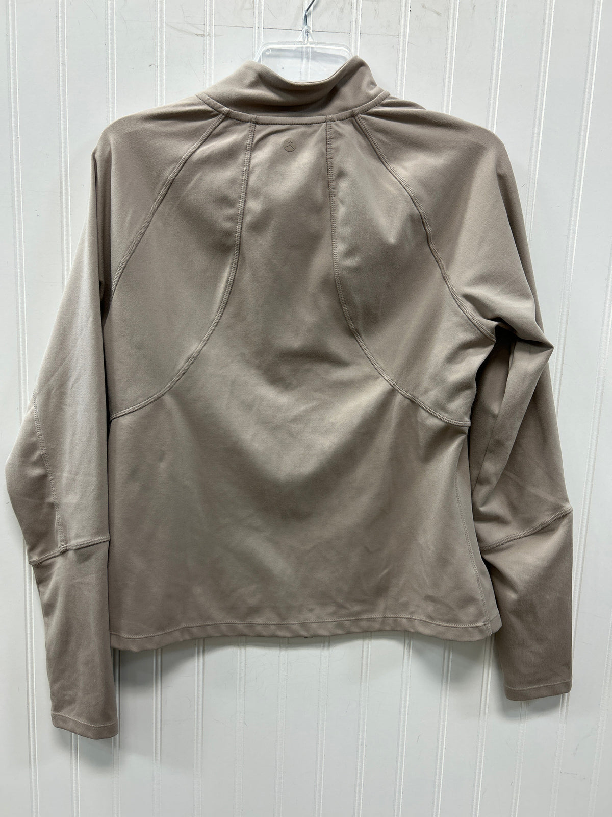Athletic Jacket By Danskin In Taupe, Size:M
