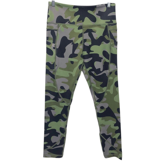 Athletic Leggings By Zyia In Camouflage Print, Size:8