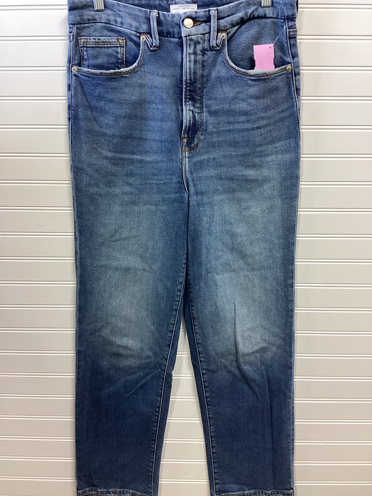 Jeans Straight By Good American In Blue Denim, Size:10