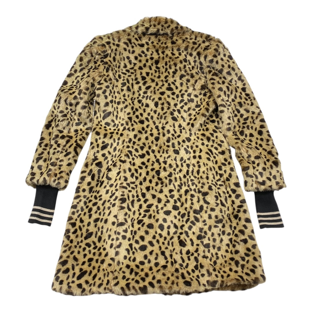 Coat Faux Fur & Sherpa By Cabi In Animal Print, Size:Xs