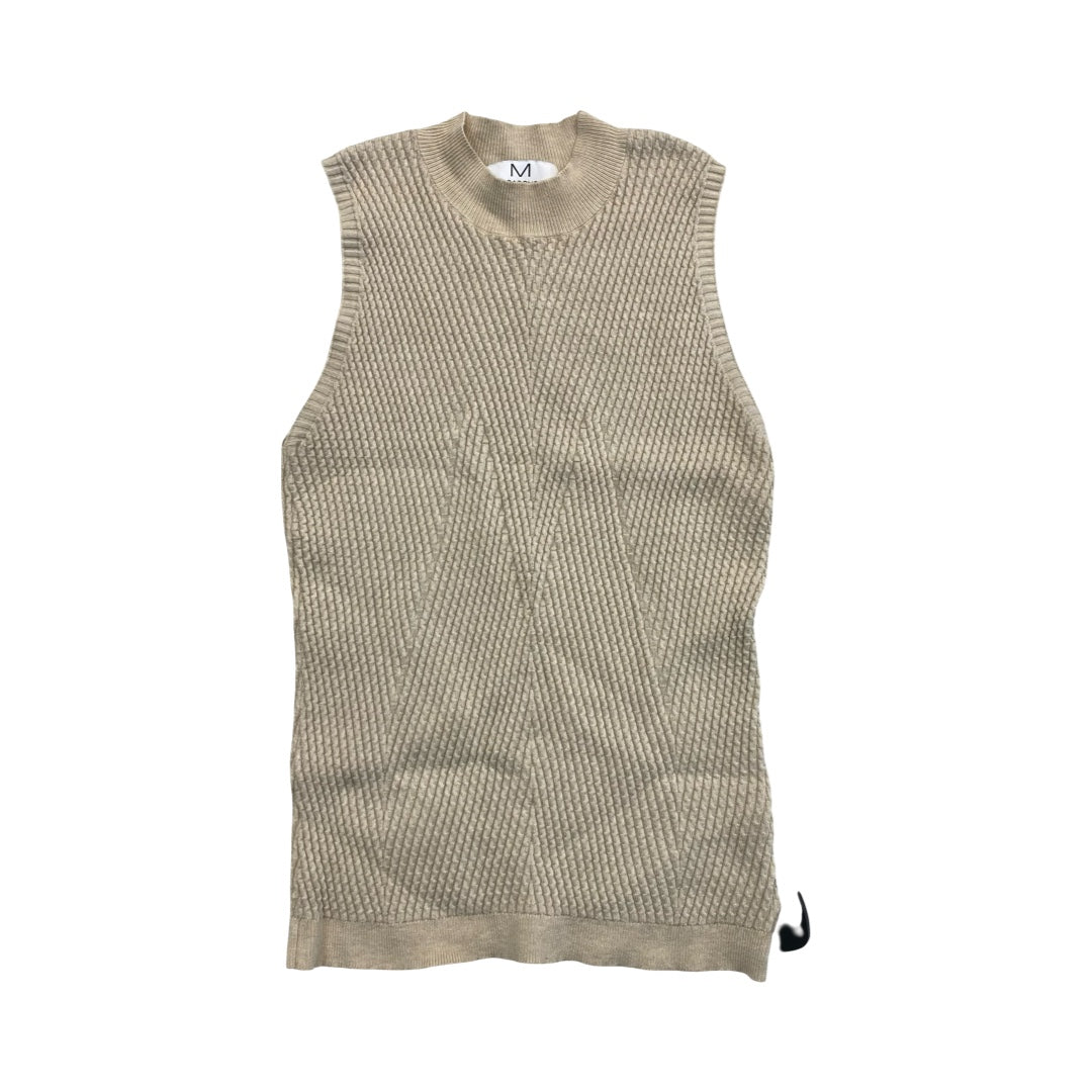 Top Sleeveless By Magaschoni In Tan, Size:M