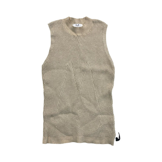 Top Sleeveless By Magaschoni In Tan, Size:M