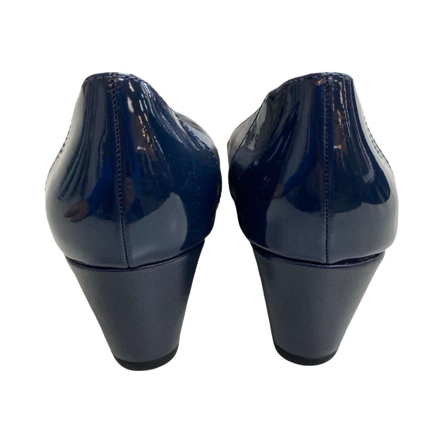 Shoes Heels Block By Abella In Navy, Size:7.5