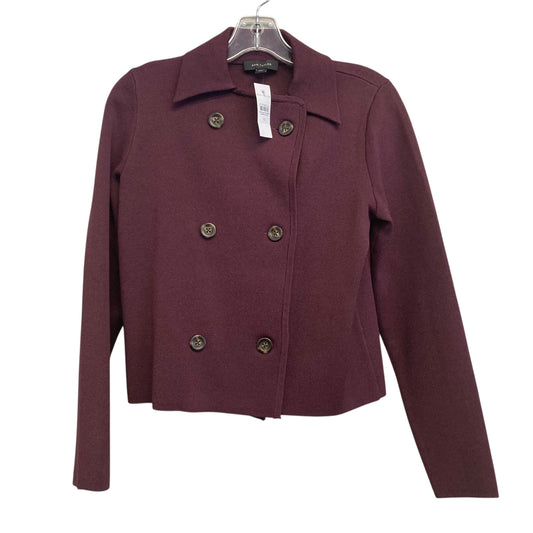 Blazer By Ann Taylor In Maroon, Size:Xs
