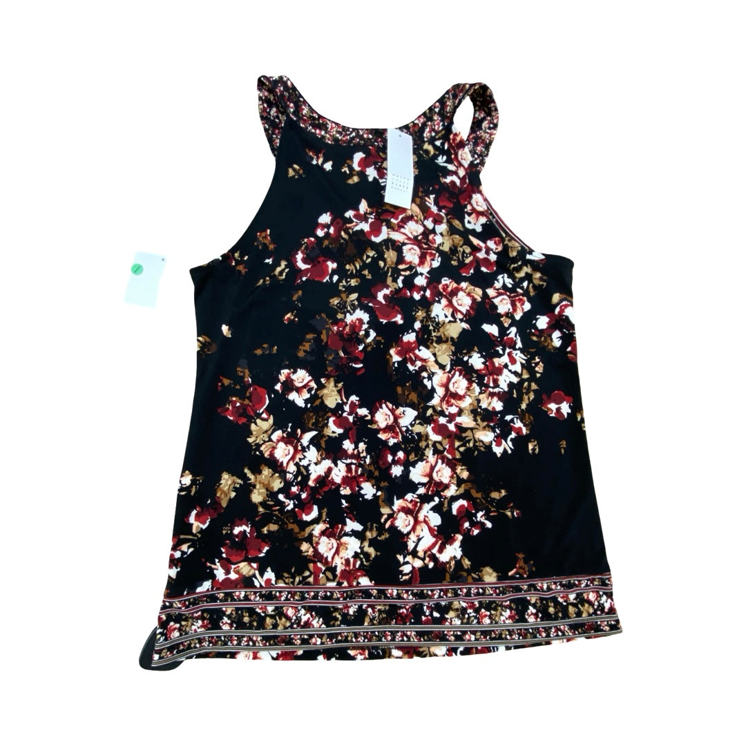 Top Sleeveless By White House Black Market In Black & Red, Size:Xxs